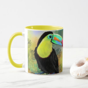 Tropiskt Toucan-kaffe Mugg