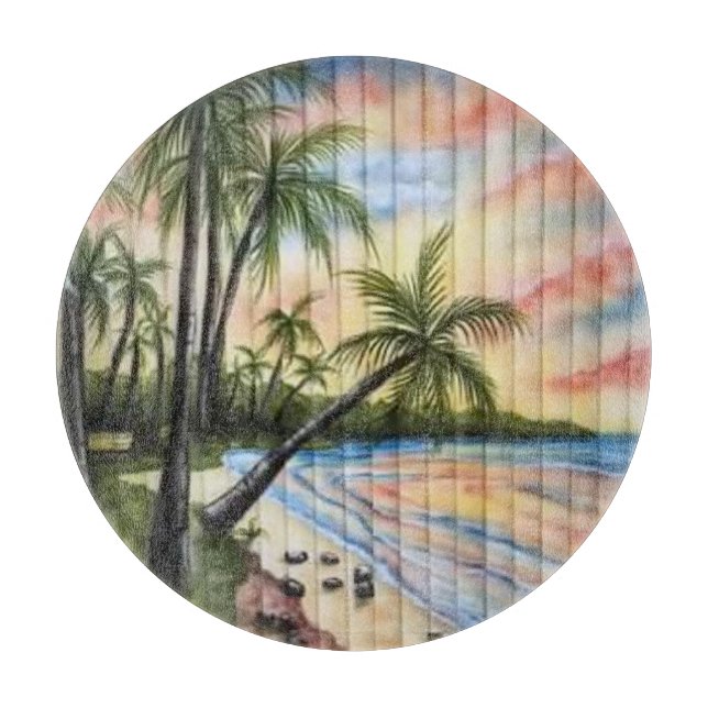 TROPISKT TRÄD BEACH-BLINDER HANDFLATAN (Framsidan)