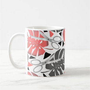 Tropiskt tryck monstera blad sax djungel exotisk kaffemugg
