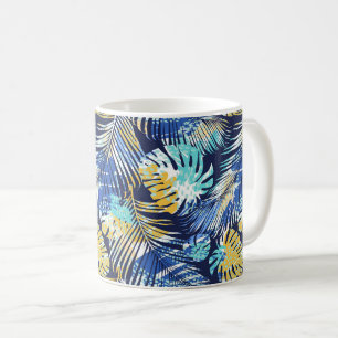 Tropiskt tryckt kaffe Mugg