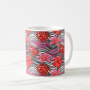 Tropiskt tryckt kaffe Mugg