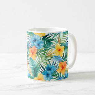 Tropiskt tryckt kaffe Mugg
