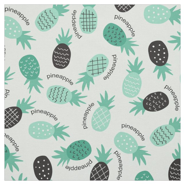 Tropiskt utkast från hawaiian Pineapple Mönster Tyg (Provkarta)