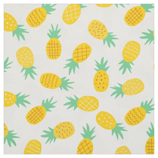 Tropiskt utkast från hawaiian Pineapple Mönster Tyg (Provkarta)