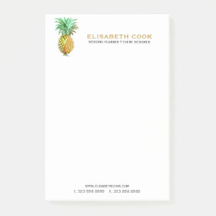 Tropiskt utseende för PineApple-Vintage Post-it Block