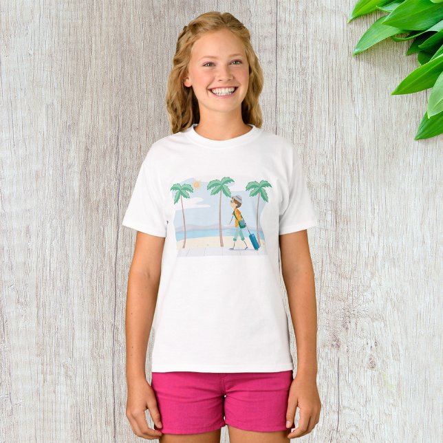 Tropiskt Vacation Traveler Roligt Beach Travel T Shirt (Skapare uppladdad)