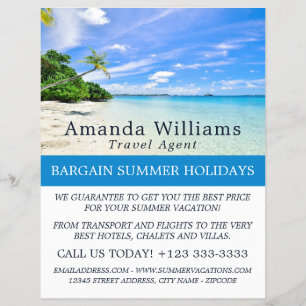 Tropiskt vaccin, resande Agent-påhängsvagn Reklamblad