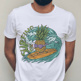 Tropiskt våganas Surfa Surfing Beach Sommar T Shirt