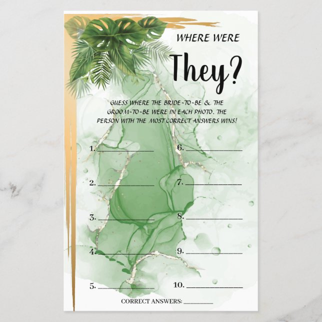 Tropiskt var de Möhippa spelkortet Flygblad (Framsidan)