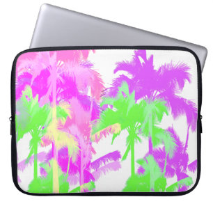 Tropiskt värmebölja, hawaiiska Handflatan Träd Laptop Sleeve