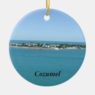 Tropiskt vatten för Cozumel öblått Julgransprydnad Keramik