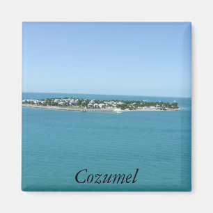 Tropiskt vatten för Cozumel öblått Magnet