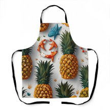 Tropiskt vattenfärgad ananas, sömlös Mönster