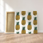 Tropiskt vattenfärgad ananas, sömlös Mönster Canvastryck<br><div class="desc">Tropiskt vattenfärgad ananas,  sömlös Mönster</div>