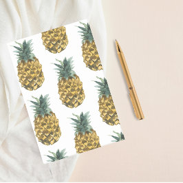 Tropiskt vattenfärgad ananas, sömlös Mönster Post-it Block