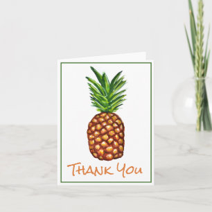 Tropiskt vattenfärgad ananas, Tack Kort