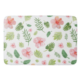 Tropiskt vattenfärgat badrumsmatta