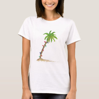 Tropiskt vattenfärgat Helgdag i Handflatan T Shirt