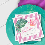 Tropiskt vattenfärgsfärgat Rosa Flamingo Napkins Pappersservett<br><div class="desc">Designad för att matcha min tropiska och ginghams trycksamling, har dessa blöjor ditt namn flankat av en gräns av rosa flamingo lush monstera handflatan löv greenery i vattenfärgsfärgade nykar och grönt över en rosa gingham mönster. En roligt och ett unikt val för Florida Nycklar, möhippor på sommarbakgården och duschar i...</div>