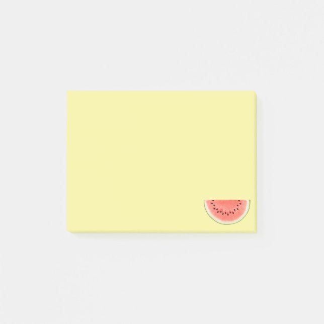 Tropiskt vattenmelonfrukt på Gulten Post-it Block (Framsida)