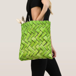 Tropiskt verktyg för grönt Weave-design Tygkasse