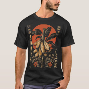 Tropiskt Vintage Banana Plant Botanical Design T Shirt