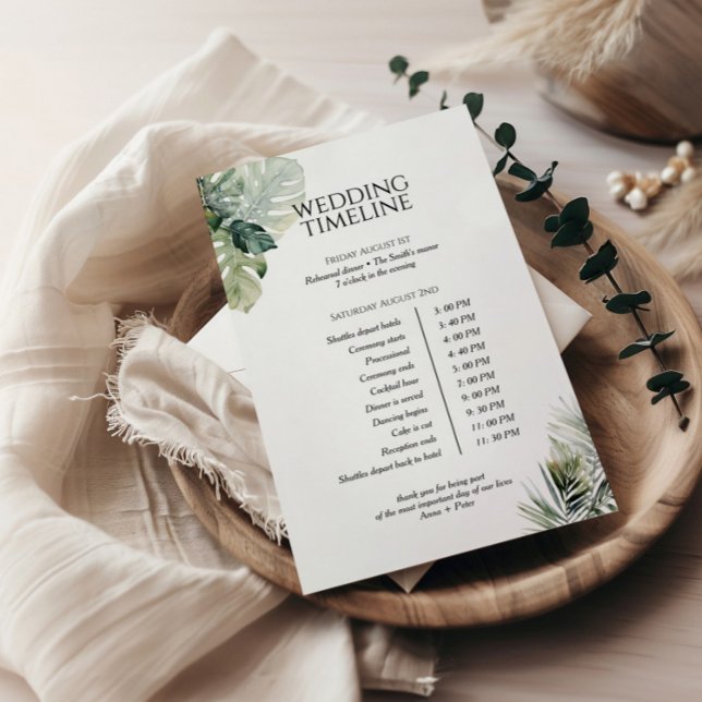 Tropiskt visitkort, Destinationsbröllop Tilläggskort (Skapare uppladdad)