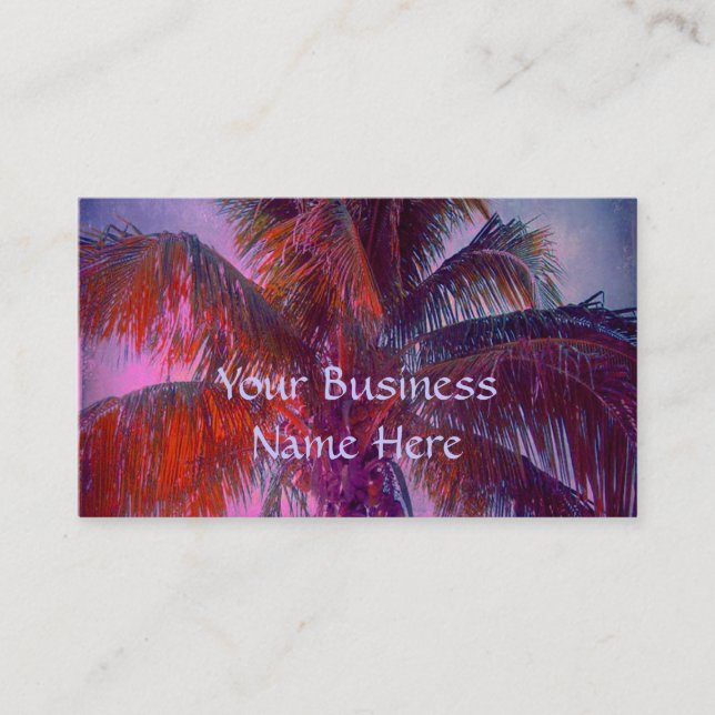 Tropiskt visitkort för Wave Business/Profile Card  (Framsida)