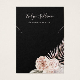 Tropiskt visning av halsband i ro visitkort