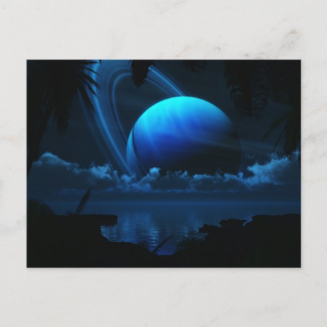 Tropiskt vykort Måne (Framsida)