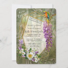 Tropiskt Wisteria-paradis på det gyllene palatset Inbjudningar