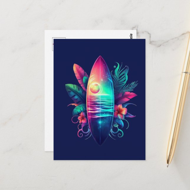 Tropiskt ytskikt vykort (Fram/Back In Situ)