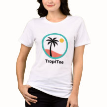 TropiTee-logotyp – Palm Siluett
