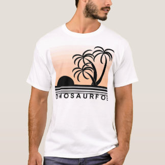 Tropixel solnedgång t-shirt