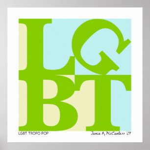 Tropo popaffisch för LGBT Poster