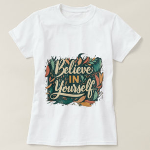 TROR ATT DU SJÄLV HAR TYPOGRAFI T-Shirt