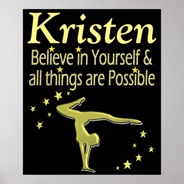 TROR ATT PERSONLIGEN FÖR GYMNASTIK-DREAMS POSTER (Framsidan)