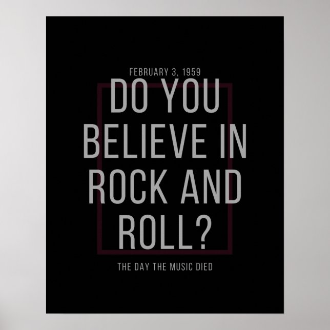 Tror du på Rock and roll? Poster (Framsidan)