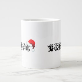 TROR I JULTOMTEN ATT JULAFTON TID CHRISTMAS KVÄLL JUMBO MUGG