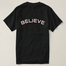 Tror Inspirerande Citat Herr Svart T-Shirt
