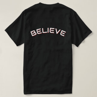 Tror Inspirerande Citat Herr Svart T-Shirt