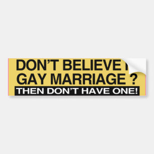 TROR INTE PÅ HOMOÄKTENSKAP -.png Bildekal
