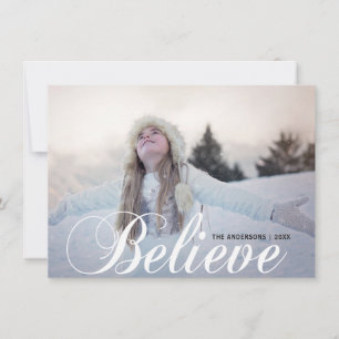 TROR Jul Snöflingor Glitter PHOTO Julkort