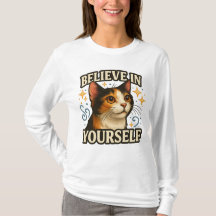 Tror på dig själv Inspirerande kattdesign