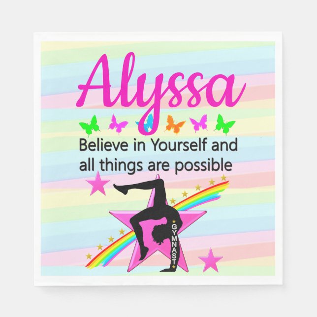 TROR PÅ DIN EGEN GYMNASTIKKONSTRUKTION PAPPERSSERVETT (Framsidan)