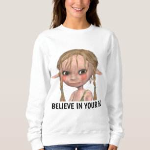 TROR PÅ DINA ELF-LUNGA T-shirts AV Dam