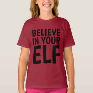 TROR PÅ DITT ELF-LUNDA T-shirts Kids Girls Boys