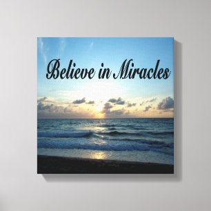 TROR PÅ GOD'S MIRACLES CANVASTRYCK