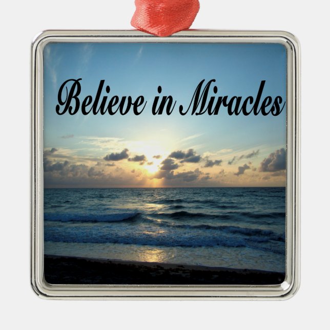 TROR PÅ GOD'S MIRACLES JULGRANSPRYDNAD METALL (Framsidan)