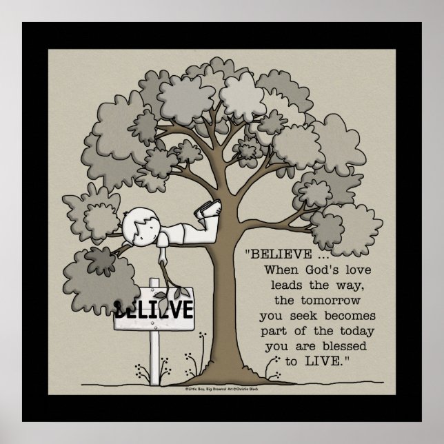 TROR på LIVE Square med Black Gräns Poster (Framsidan)